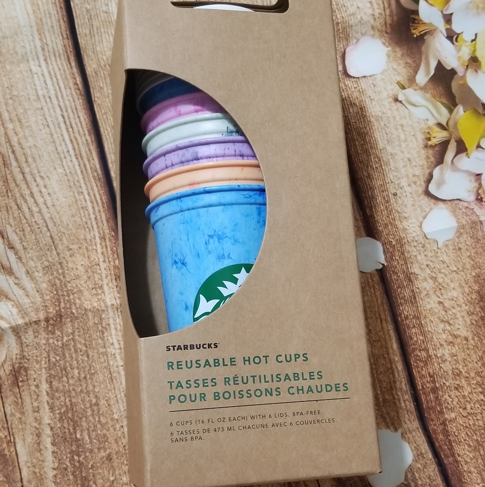 Starbucks Hot Cups marbled set